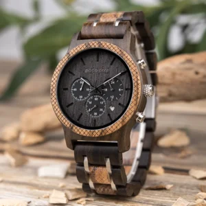 Montres en bois à Quartz montre de luxe en bois de santal pour hommes